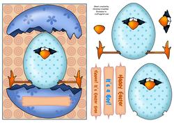Yippee Chick for Easter or New Baby Boy
