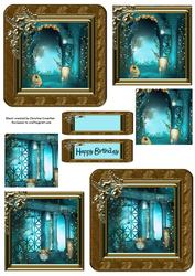 Dreamy Garden Pyramid Toppers and Sentiment Plates