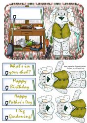 What's in Your Shed? Gardening Dog Birthday Fathers Day