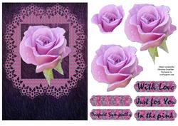 In the Pink Rose - Just for You with Love Sympathy