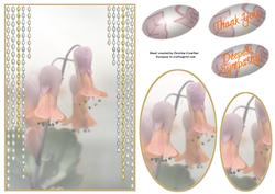 Bell Flowers and Beads - Sympathy or Thank You