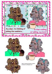 Grandma and Grandpa Dog Discuss Ramblers