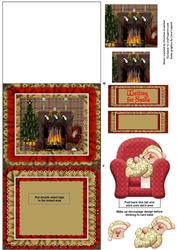 Ted Waiting for Santa Stand-up Element Easel Card