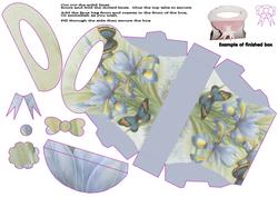 Iris and Butterfly Handbag Gift Box