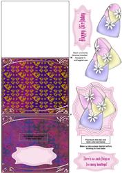 Too Many Handbags Stand-up Element Easel Card
