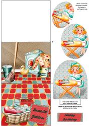 Domestic Goddess Stand-up Element Easel Card