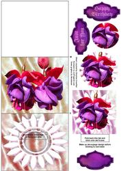 Real Fuschia Stand-up Element Easel Card