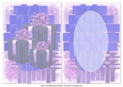 Birthday Presents Just for You - Blue Purple Insert