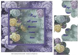 Rose Framed Roses - May All Your Dreams Come True