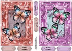 Butterfly Kisses Quick Card Fronts