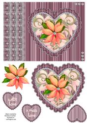 Christmas Love Poinsettia - for Other Occasions Too
