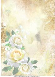 Lemon Roses Backing Paper