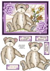 Bearing Flowers - Teddy Birthday Thanks So Much