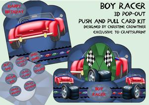 Boy Racer Push and Pull Card Kit