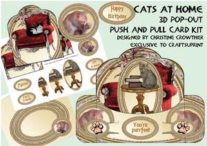 Cats at Home Push and Pull Card Kit