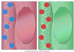 Two Christmas Snowflake Card Backgrounds