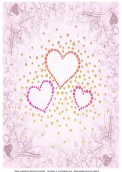 Jewelled Hearts Background 2
