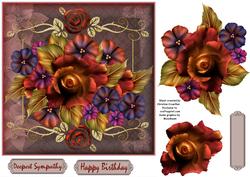 Taupe Floral Fantasy for Birthday Sympathy or Any Occasion