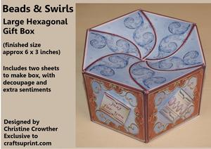 Beads & Swirls Large Hexagonal Gift Box Mini Kit