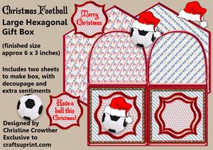 Christmas Football Large Hexagonal Gift Box Mini Kit