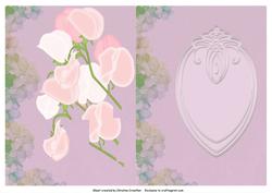 Sweet Peas Insert for Wedding Birthday Any Occasion