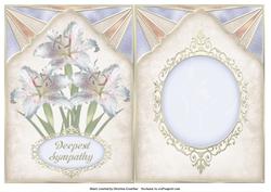 Deepest Sympathy White Lilies Insert