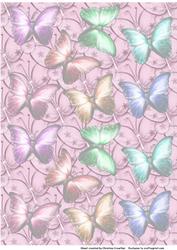Butterflies on Butterflies Backing Paper - Pink