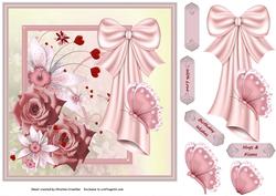 Pink Roses and Lilies Love