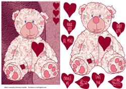 Rose Teddy for Romance or Baby Girl
