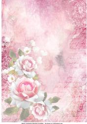 Pink Roses Backing Paper