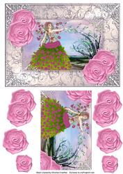 Fantasy Pink Rose Girl for Any Occasion