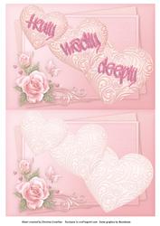 Truly Madly Deeply Insert Pink - Wedding, Valentine, Romance
