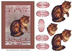 Cats Rule! Louis Wain Fantastical Cat with Sentiments