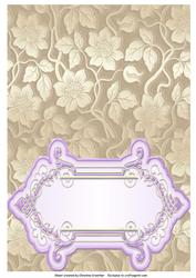 Just for Mum - Purple & Gold Insert
