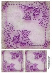 Hibiscus Frame Backing Paper 2