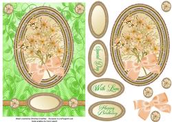 Peachy Floral Profusion with Love Special Day Birthday