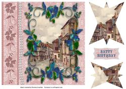 Axbridge Somerset 1927 Scenic Birthday Fancy Pyramid