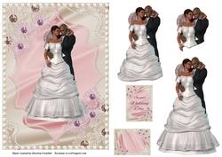 On Your Wedding Day Bride & Groom Pastel & Pearls