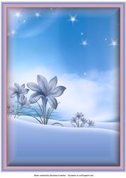 Fantasy Garden Background in Blue