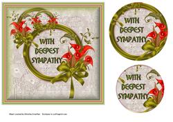 Deepest Sympathy Calla Lily - Red Olive