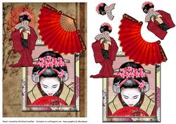 Shy Japanese Geisha Collage