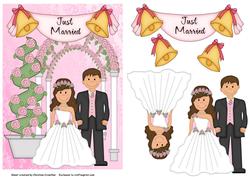 Just Married - Cute Arbour Bride & Groom