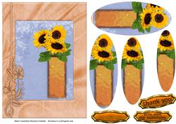 You Are My Sunshine - Sunflower Oval Pyramid