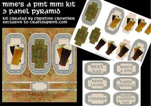Mine's a Pint 3 Panel Pyramid Mini Kit