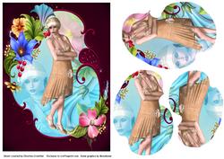 Roaring Twenties Floral Flapper Girl