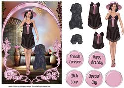 A Girl and Her Dog - Birthday Love Friends Special Day