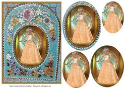 Golden Girl in Vintage Frame