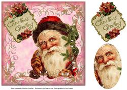 Vintage Santa Quick Card