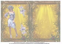 Winter Nymph for Christmas or Birthday Insert