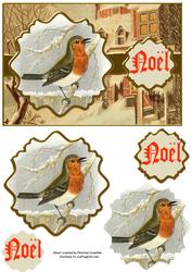 Noel Robin Vintage Ornate Mat Double Pyramid